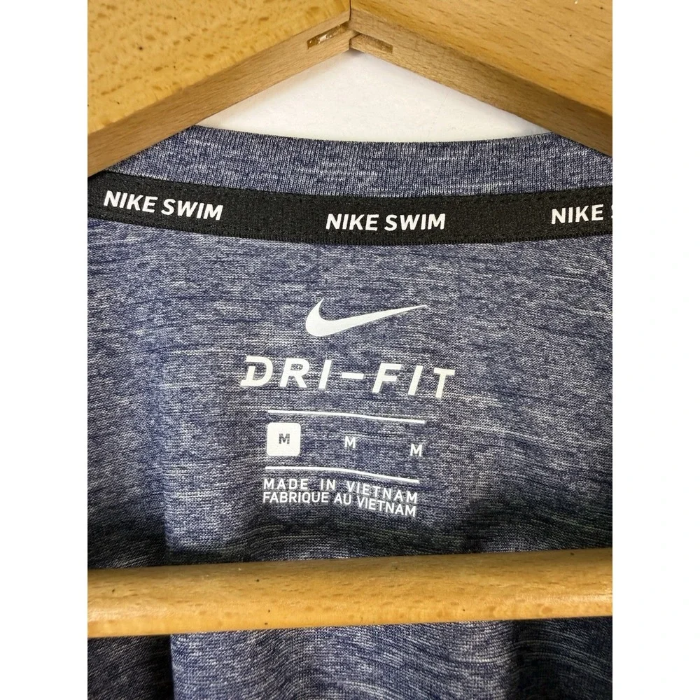 NWT Nike Dri-Fit Swim Men's Long-Sleeve Hydroguard Swim Shirt Navy Medium